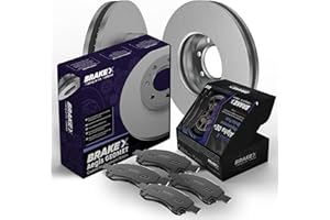 Brake X Replacement Brake Pads and Rotors Kit replacement for 2008-2019 Toyota Highlander | AEGIS GEOMET Coated Rotors and Alpha Ceramic Brake Pads [Front]