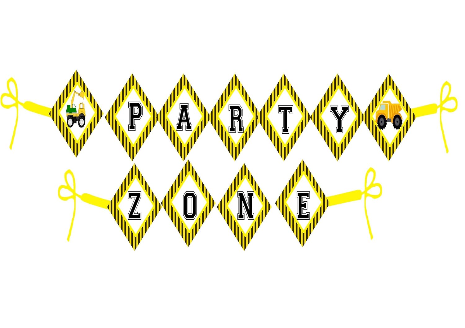 Party Plane Construction Theme Party Zone Birthday Banner Amazon