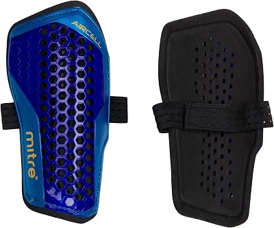 Mitre Aircell Shin Pads Lightweight Breathable Football Shin Guards