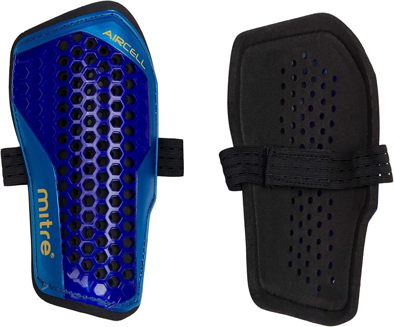 Mitre Aircell Shin Pads Lightweight Breathable Football Shin Guards