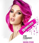 PaintGlow Rebellious 100ml Neon UV Pink Semi-Permanent Hair Dye view 4