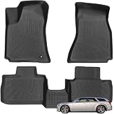 Priprilod Floor Mats Fit for Dodge Charger 2006-2010，Magnum 2005-2008 | Fit For Chrysler 300 2005-2010 | Only For AWD Models | All Weather Protector TPE Floor Liners Custom Fit Car Mats Non-Slip