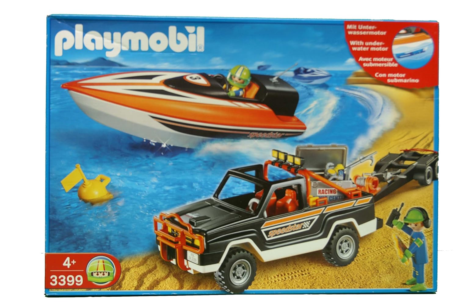 PLAYMOBIL® 3399 Pickup with speedboat, Playsets Amazon Canada