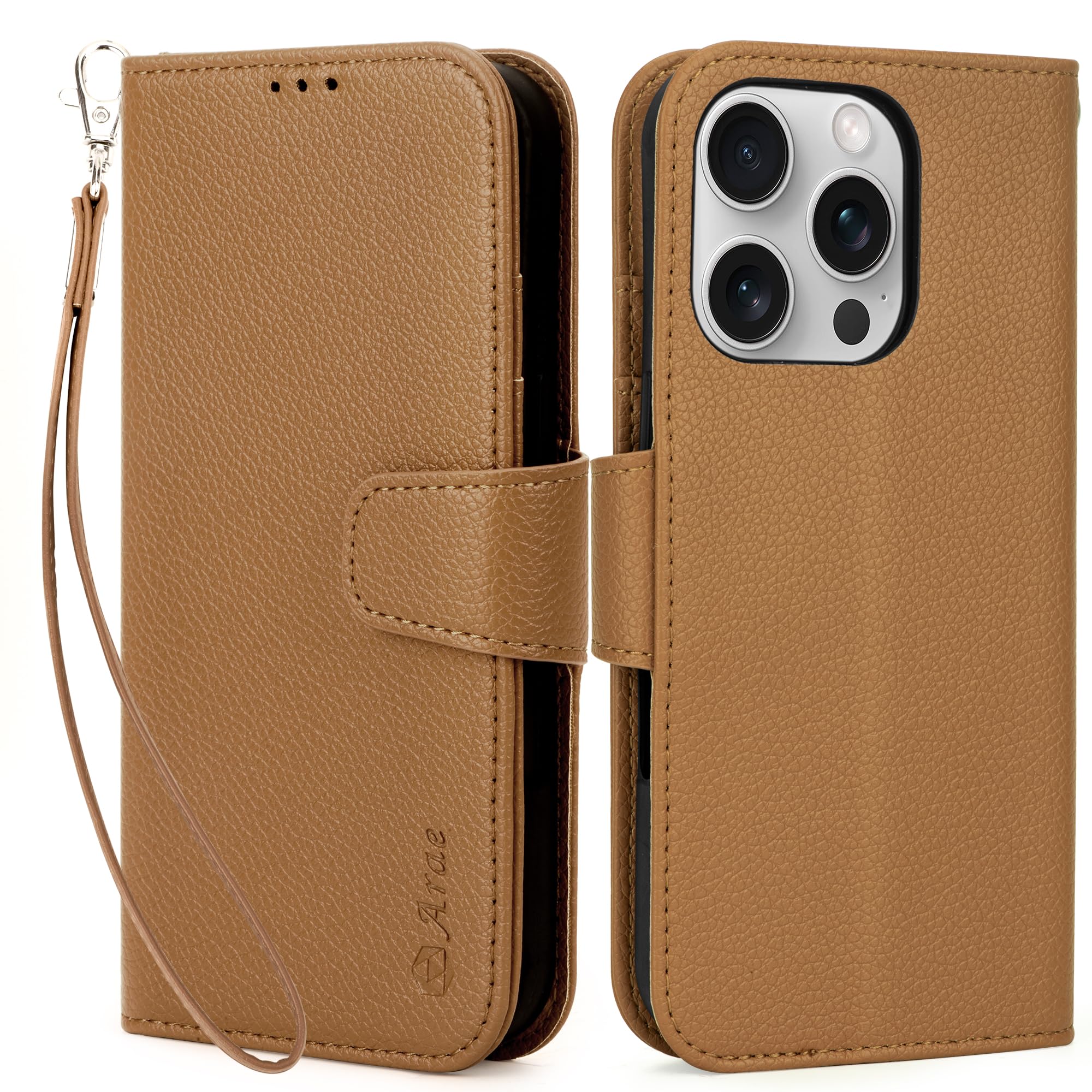 Arae Compatible with iPhone 16 Pro Case Wallet with