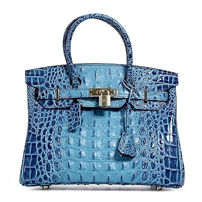 Crocodile Pattern Cuir Birkin Sac avec Chairenne France Ubuy
