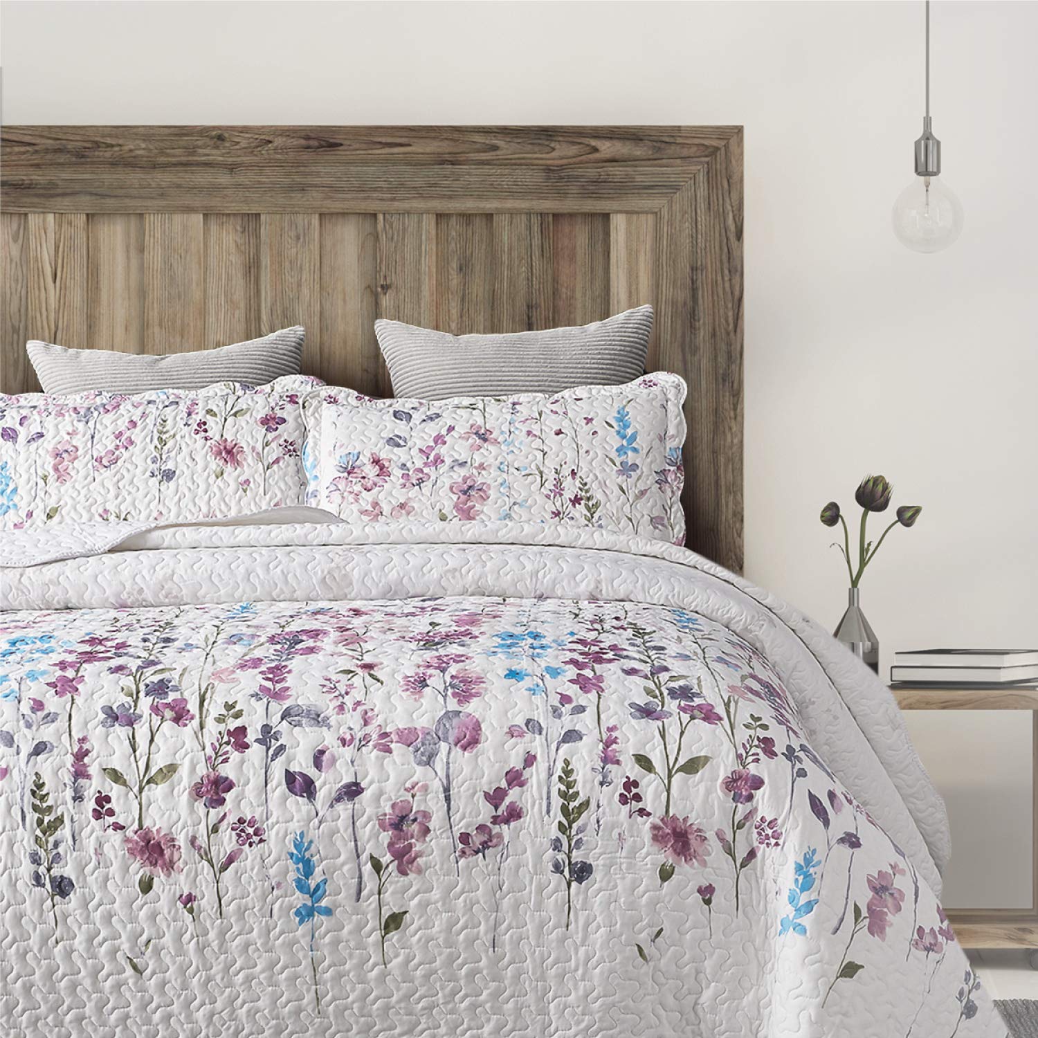 Black Friday Bedsure Queen Full Size 90x96 Inches 3 Piece Quilt Set