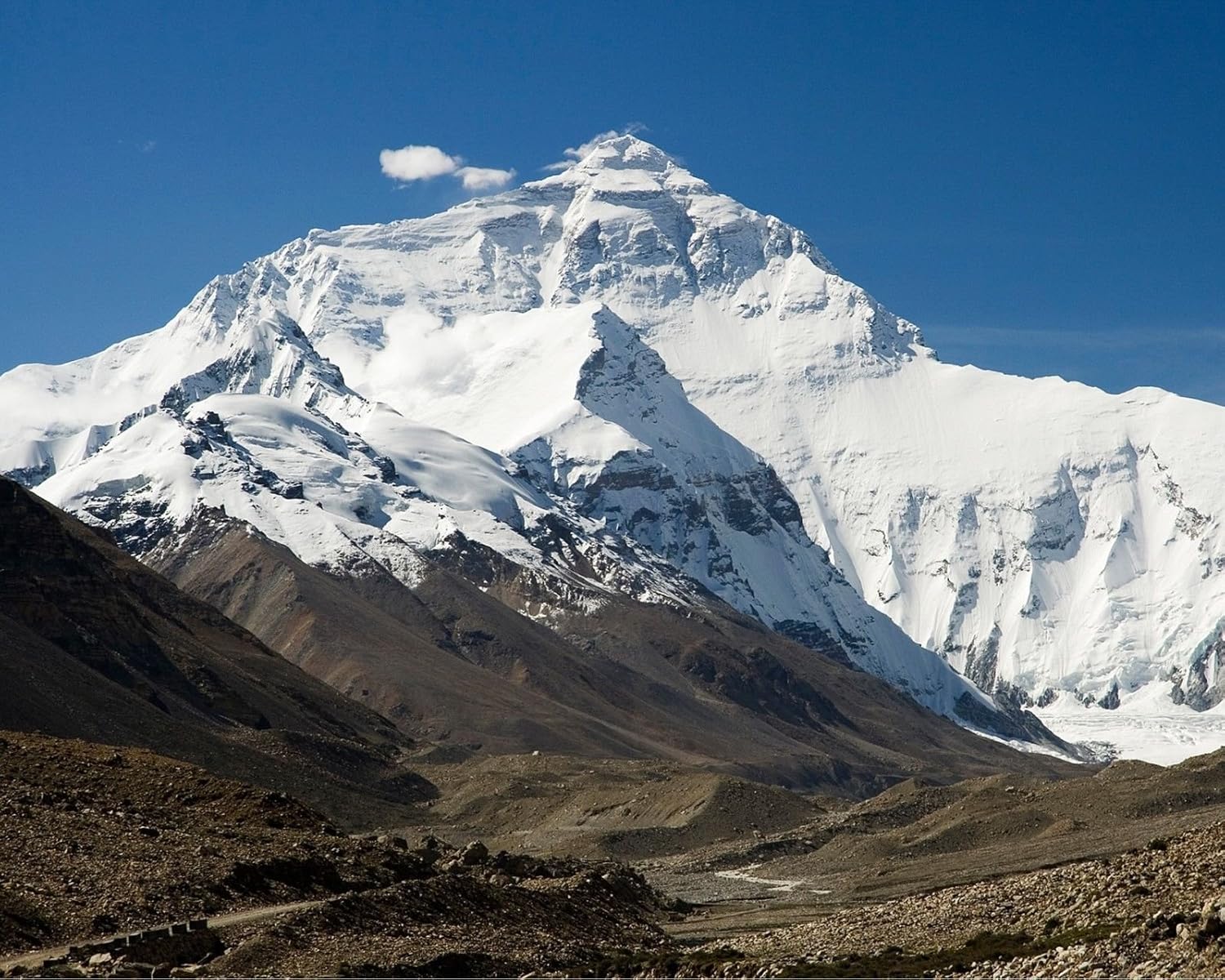 Mount Everest on The Border of Tibet and Nepal 8x10 Photo