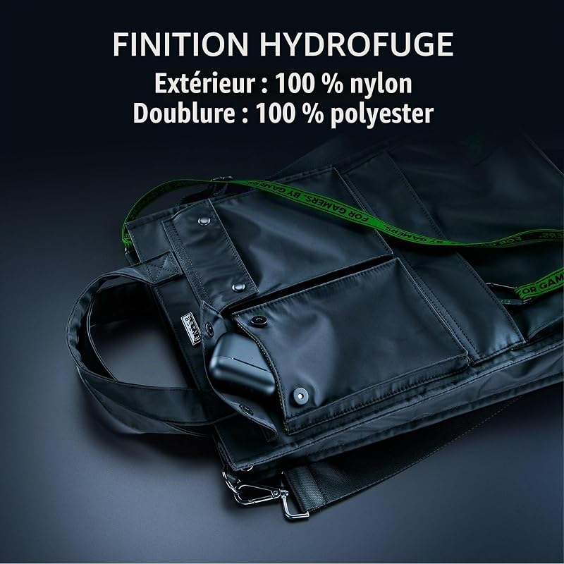 Tote Bag Xanthus - Compartiment rembourré dédié à l'ordinateur portable - Convient aux ordinateurs portables jusqu'à 16 » - Nylon hydrofuge - Transport bidirectionnel avec bandoulière détachable