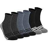 Timberland PRO Men's Sorbtek Moisture Control Quarter Socks (6 Pairs)