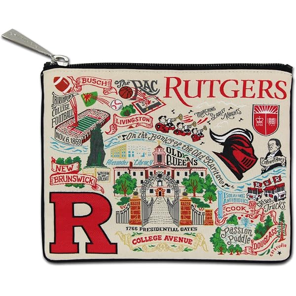 Catstudio LSU Tigers Zipper Pouch - 5x7 Toiletry & Makeup Bag For College Students & Alumni