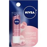 NIVEA Shimmer Lip Care, Moisturizing Lip Balm Stick with Shea Butter and Jojoba Oil, 0.17 Oz