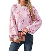Libsorge Womens Valentine Heart Sweater 2026 Valentines Day Trendy Cute Oversized Long Sleeve Pullover Sweaters