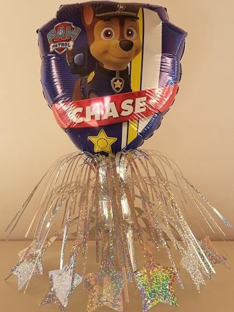 Amazon.com: 5 patrulla canina mesa centros de mesa decoraciones de globos de cumpleaños regalos premios: Baby