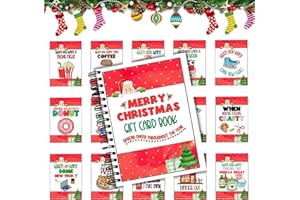 The Ultimate Christmas Gift Card Book, Merry Christmas Gift Card Book with 4 Message Pages & Blank Note Page, 30 Different Xm