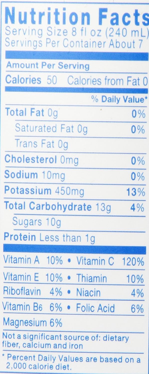 Tropicana Nutrition Facts Label – Besto Blog