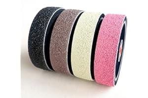 BALTIC ABRASIVE TECHNOLOGIES Set 4 pcs 6" lapidary soft diamond resin polishing grinding wheels cabbing rez premium nova 280, 600, 1200, 3000