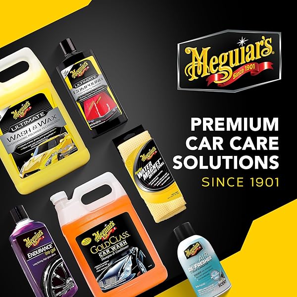 MEGUIAR’S HYBRID CERAMIC WATERLESS WASH & WAX – WATERLESS CAR WASH SPRAY WITH CERAMIC CHEMISTRY FOR A SLICK, PROTECTIVE BARRIER – NO-SCRATCH FORMULA FOR GLOSSY PAINT AND CERAMIC COATINGS, 24 OZ