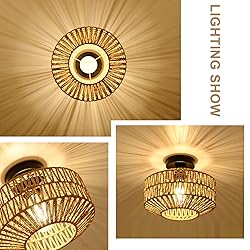 Jobtical Boho Light Fixtures Ceiling Mount,Mini