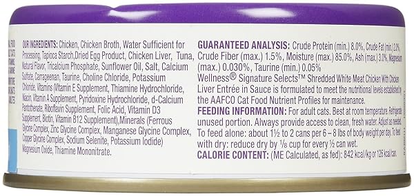 WELLNESS SIGNATURE SELECTS SHREDDED CHICKEN & CHICKEN LIVER – 24X5.3OZ