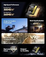 Lexar Professional 2000x 256GB SDXC UHS-II Card, Read 300MB/s Write 260MB/s view 3