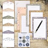 Tomoyuki Writing Paper and Envelopes Set 36 Pcs A5 Lined Stationery 6 Styles view 6