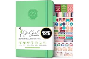 GoGirl Planner and Organizer for Women – A5 Size Weekly Planner, Goals Journal & Agenda to Improve Time Management, Productiv