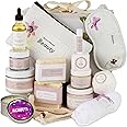 Lizush Luxury Spa Gifts for Women - 15 Piece Lavender Gifts for Her, Gift Baskets for Women, Body Care Set for Mom, Birthday Box, Self Care Spa Kit For Wife - Handmade in the USA