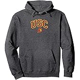 USC Curved Block Logo with Cardinal Gold Trojan 1880 Pullover Hoodie