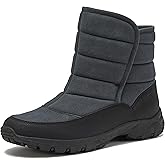 Lands' End Expedition Insulated Winter Boots for Men, Lace Up or Slip On Waterproof Mens Snow Boots, Medium or Wide Width Men's Shoes Size 8 to 13, Black, Brown, Green or Grey