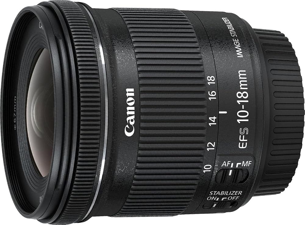 Canon EF-S 10-18mm f/4.5-5.6 IS STM Lens Black