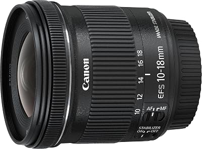 Canon EF-S 10-18mm f/4.5-5.6 IS STM Lens Black