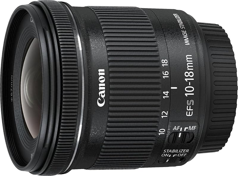 Canon EF-S 10-18mm f/4.5-5.6 IS STM Lens Black