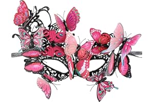 Zinniday Butterfly Masquerade Mask for Women - Renaissance Elf Fairy Masks for Woman Girls Cosplay Prom