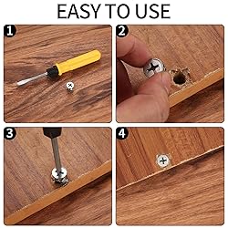 Cam Lock Nuts and Cam Screws, 110 Pcs Cam Locks for