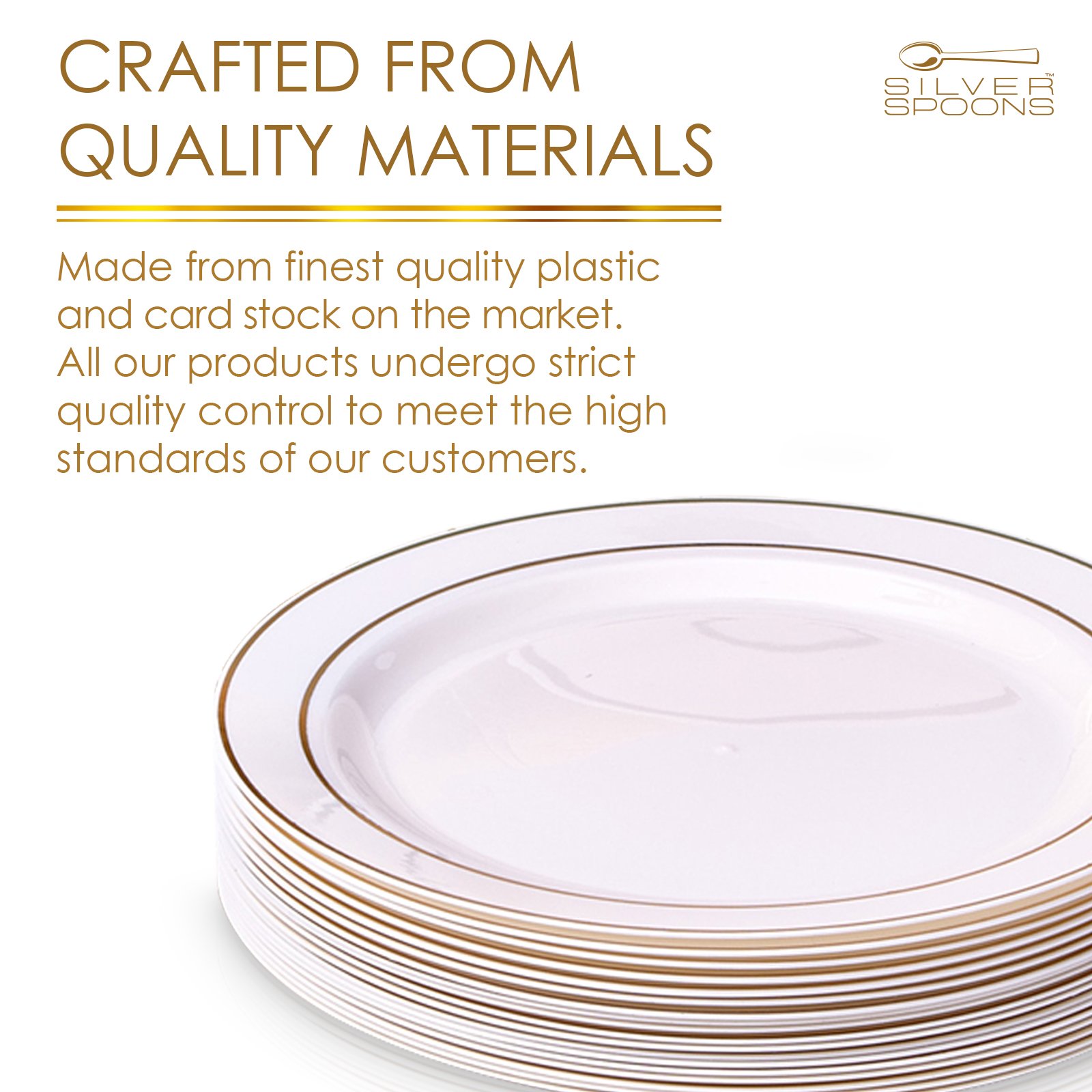 PARTY DISPOSABLE 20 PC DINNERWARE SET 20 Side Plates Heavyweight