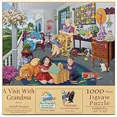 SUNSOUT INC - A Visit to Grandma's - 1000 pc Jigsaw Puzzle by Artist: Joseph Burgess - Finished Size 20" x 27" Mother's Day - MPN# 38980