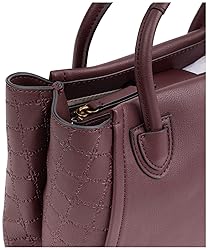 Nine West Camden Satchel, Brown Logo/Merlot