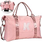 Vogewood Birthday Gifts for Girl 5 6 7 8 9 10 11 12 13 14 15 16 Year Old, Granddaughter Gift, Travel Duffel Bag, Personalized Kids Weekender Bag,Daughter Gift Teen Girl Gifts Trendy Stuff (Letter K)