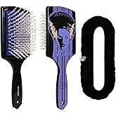 LUV HER Kids Hair Brush & Spa Headband Set for Girls - Features Universal Monsters - Fun Grooming Kit for Detangling, Styling & Skincare - Soft & Stretchy One Size, Ages 3+