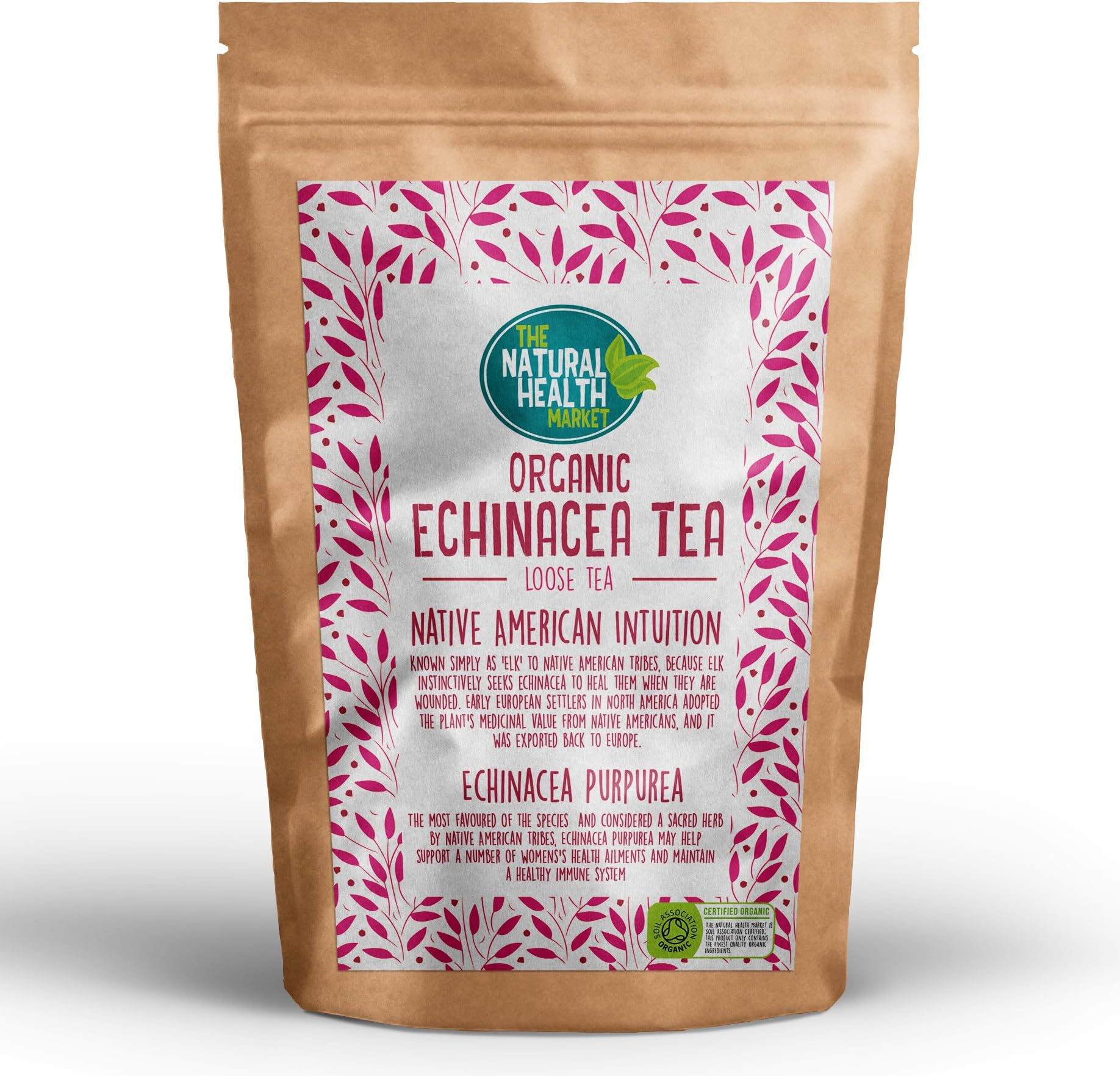 Organic Echinacea Loose Tea 100g by The Natural Health Market • 100% Echinacea Purpurea (100g)