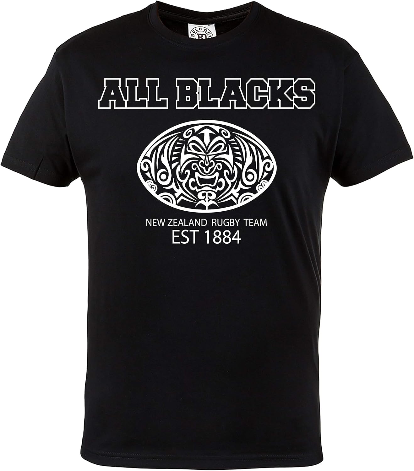 Homme Rugby All Blacks TShirt. Équipe Nationale Rugby de Nouvelle