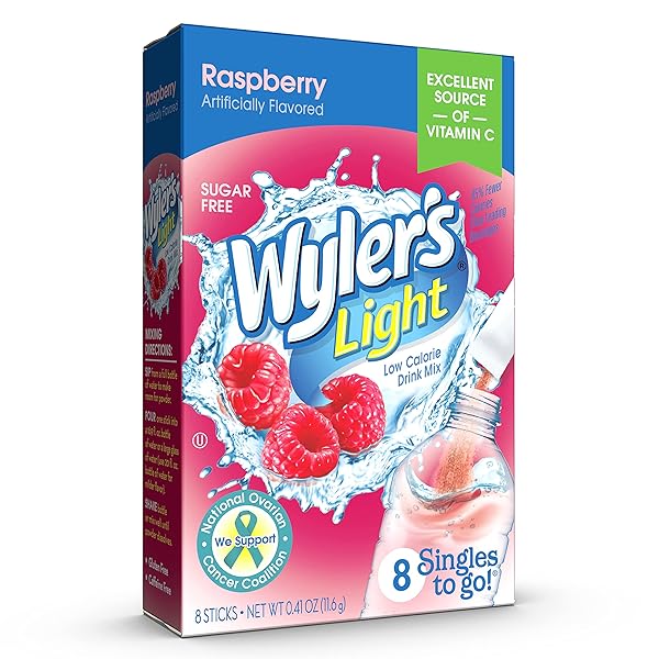 WYLER’S LIGHT SINGLES WATER DRINK MIX TO GO...