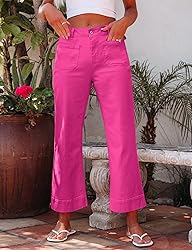 luvamia Women's High Waisted Wide Leg Jeans, Hot