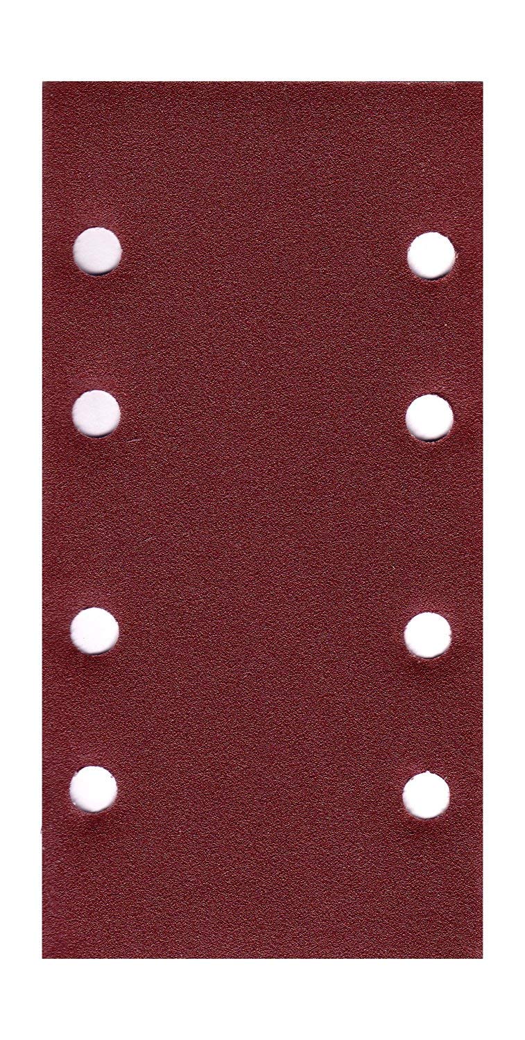 Pack of 50 Sandpaper Sanding Sheets 93 x 184 mm 8 Hole Grit = 80 Orbital Sanders