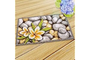 YAKOLECI Latch Hook Kits for Adults and Kids, DIY Rug Hooking Craft Kit for Home Decor Festival Gift 19.6X11.8 in