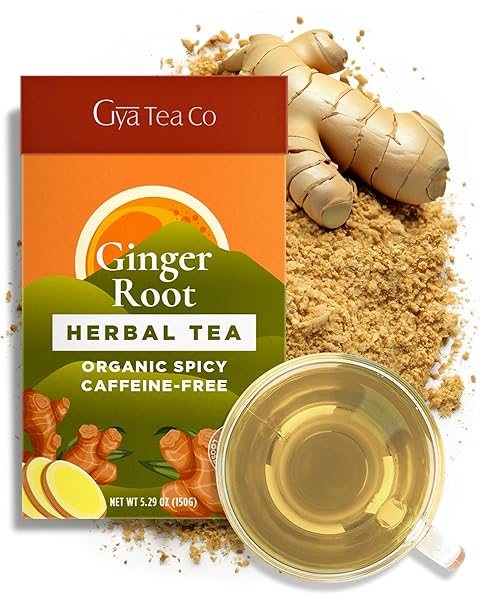 GYA TEA CO PREMIUM GINGER ROOT HERBAL TEA...