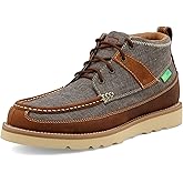 Twisted X Men's 4" Wedge Sole Boot, Round Toe, Dust & Brown, 8.5 M