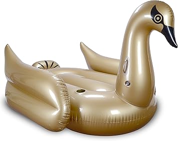 gold swan float
