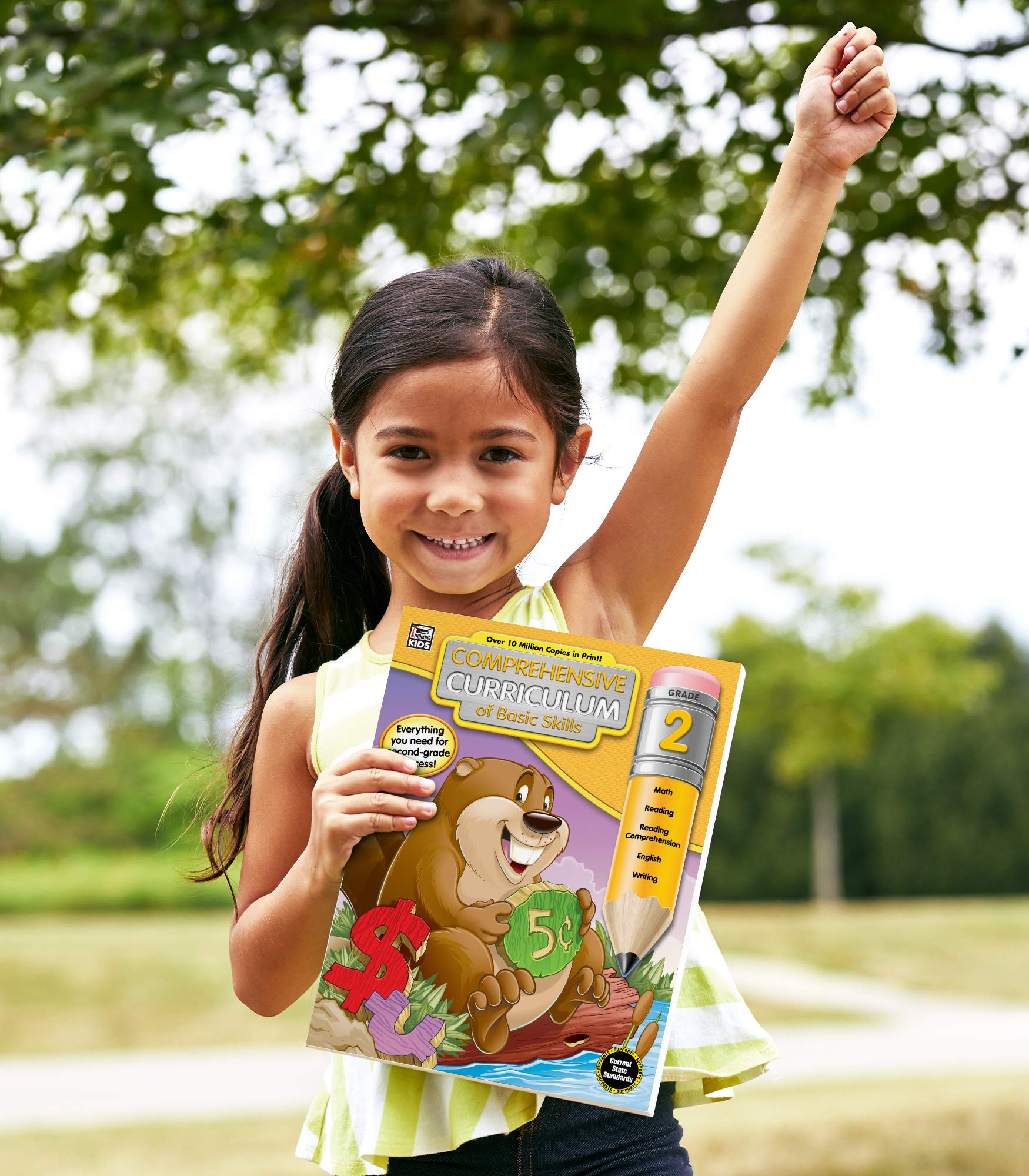 Carson Dellosa Comprehensive Curriculum of Basic Skills Second Grade Workbook, Reading Comprehension, Language Arts, Spelling, Grammar, Math, and Writing Practice, Classroom or Homeschool Curriculum