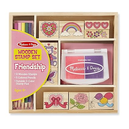 melissa and doug wooden stamp set